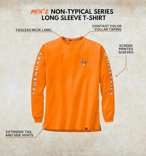 Image of Legendary Whitetails Mens Long Sleeve T-Shirt 100% Cotton Preshrunk Tee