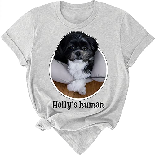 Humans Custom Dog Shirt, Personalized Dog Shirt, Dog Face Portrait Shirt, Dog Mom Gift, Pet Memorial Tee, Dog Photo Shirt, Custom Dog Shirt, Custom Shirt, Personalized Dog Mom, Grandma, Mimi, #TOP13