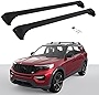 EZREXPM Fit for Ford Explorer 2020 2021 2022 2023 Cross Bars Roof Rack Rail Lockable Crossbars Luggage Baggage Carrier Cargo Bar with Side Rails