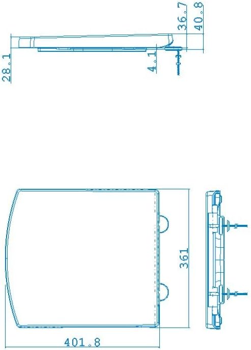 Ceramica Back to Wall BTW Toilet WC Pan Square Soft Close Seat Cistern Dual Flush Button