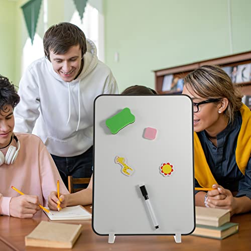 STOBOK Conjunto De Quadro Branco De Mesa Para Escrever Pequeno Quadro Branco De Dupla Face Marcador