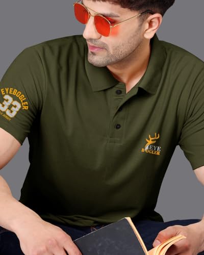 Image of Noble Monk Men's Cotton Blend Regular Fit Polo T-Shirt