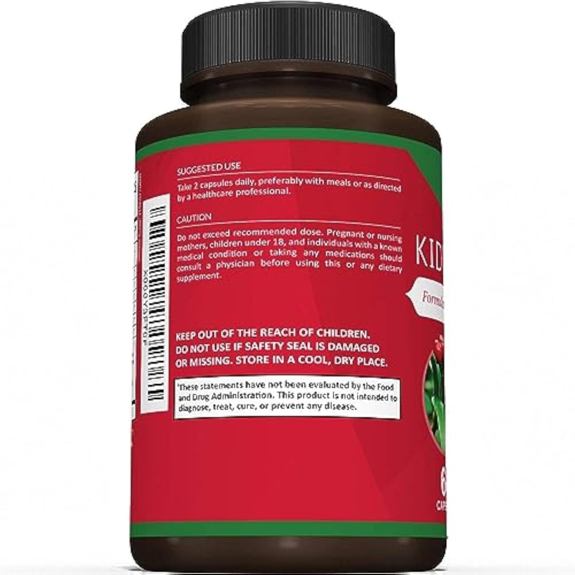 Kidney Cleanse Supplement with Cranberry Extract, 60 Vegetarian Capsules