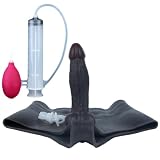Cafurey Realistischer Strap-on Dildo mit Spritzfunktion aus Silikon