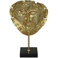 Estia Creations Máscara de Agamenón chapado en oro escultura -