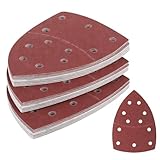 30 Stück Deltaschleifer Schleifpapier Dreieckschleifer Schleifpapier, 60 Körnung Klett Schwingschleifer Schleifpads, Schleifdreiecke Dreieck Schleifteller für Holz Beton Metal(152x105mm)