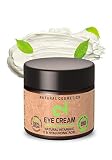 DUAL Eye Cream | Crema Para Ojos Natural y Vegana |Vitamina C y Ácido Hialurónico | Microalgas y Brócoli | Para Contorno de Ojos | Hidratación y Anti-edad | Certificado | 25m | Hecho en Alemania