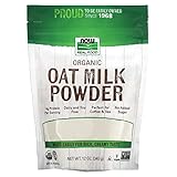 NOW Foods, Organic Oat Milk Powder, Dairy and Soy Free, No Sugar Added, Vegan, NGMO, Gluten Free, 12 Ounce