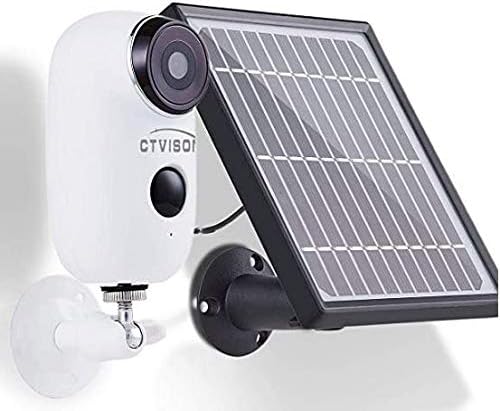 Outdoor Solar Battery Powered Security Camera System,YTVISON 1080p HD 2-Way Audio Night Vision with PIR Motion Sensor SD Card Slot and Cloud Service