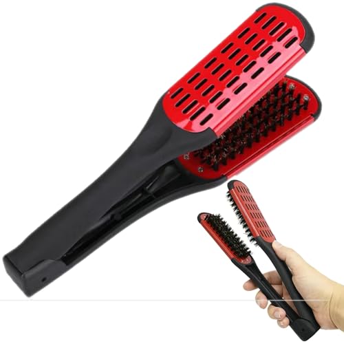 Yeesoong Beard Clamp Brush ABS Boar Bristles Clamp Water Proof Hair Brush for Home Hair Salon