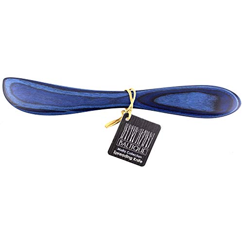 Totally Bamboo Baltique Malta Collection Cheese Spreader Knife In Colored Birch Wood #TOP3