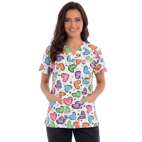 Just Love Womens Scrub Tops Scrubs 216V-28-2X