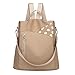 liuduo Sac à dos rétro étanche en tissu Oxford pour femme, marron clair