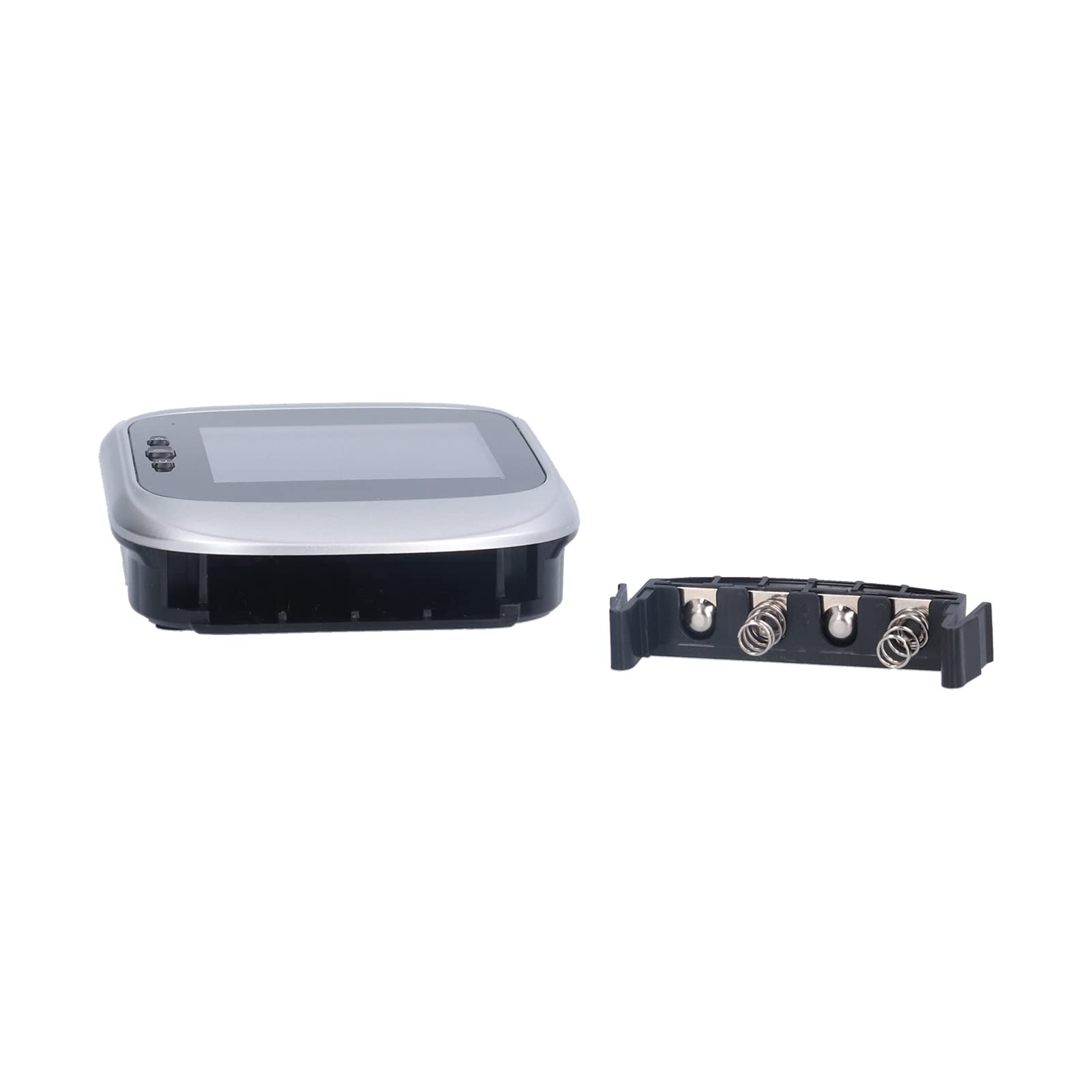 Cámara de timbre digital Pantalla LCD de 2,8 pulgadas Visión nocturna infrarroja Cámara de seguridad con visión gran angular para oficina en casa Material ABS Diseño compacto y (Argent)