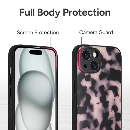 Coque iPhone 15 eviter rayures camera protection tortue Magsafe