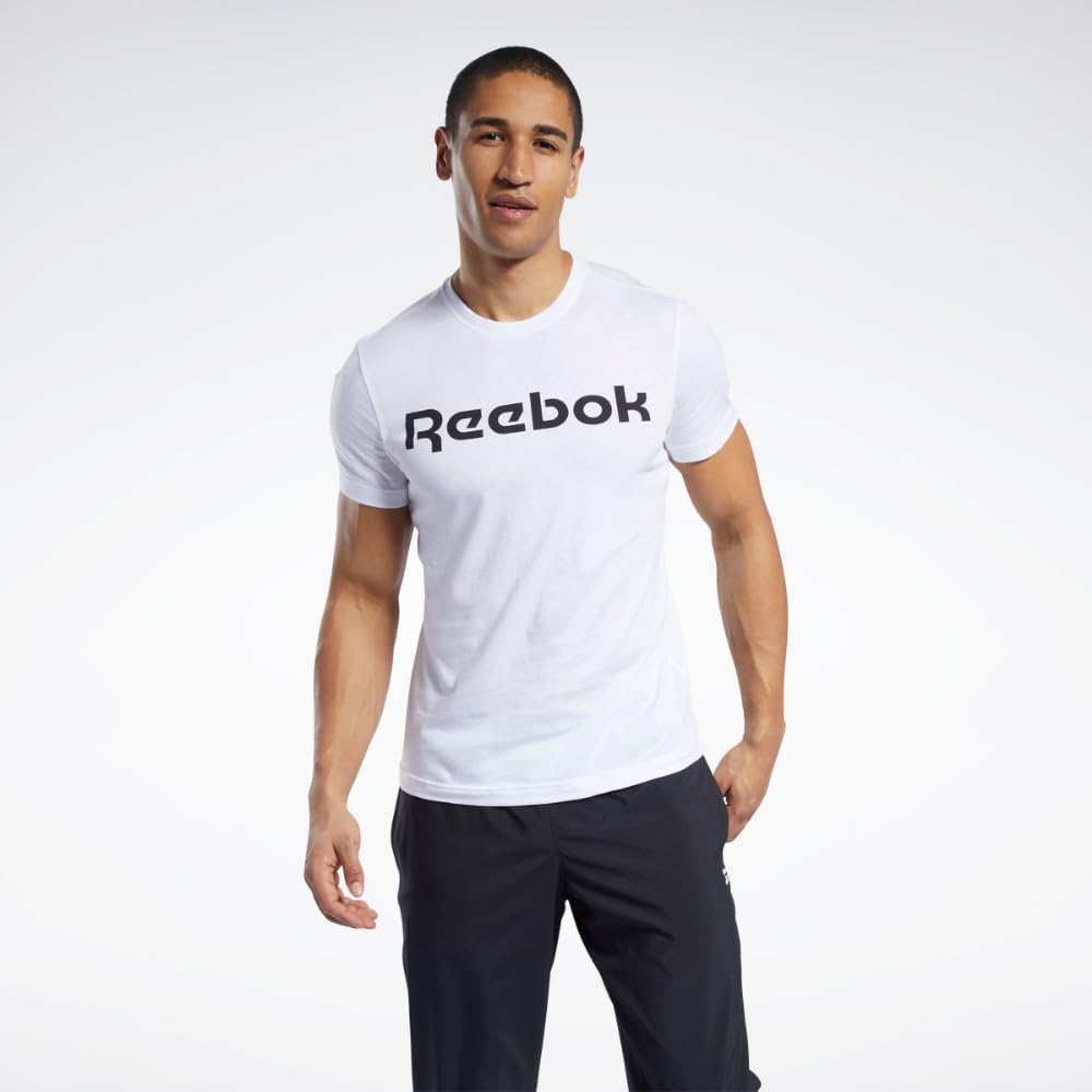 Advanced | Reebok mens GS REEBOK LINEAR READ TEE T-Shirt 2026 - view 2