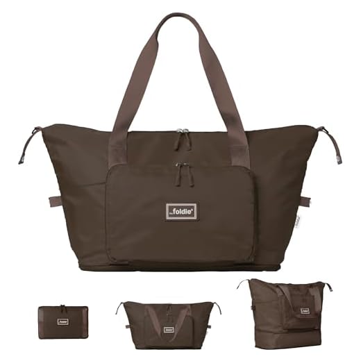 Can you put briefcase against luggage arms The Foldie Foldable Travel Tote Bag