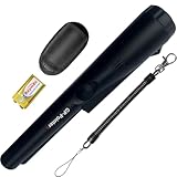 JYVY Power Pro GP-Pointers Metal Detector Pinpointer – Waterproof 360° High Accuracy Search Probe for Treasure Hunting, Professional Handheld Pinpointer Wand, with 9V Battery (Space Black)