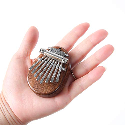KKmoon 8 Chaves Kalimba Mini Portátil Polegar Piano Dedo Percussão Teclado Instrumento Musical de Bo