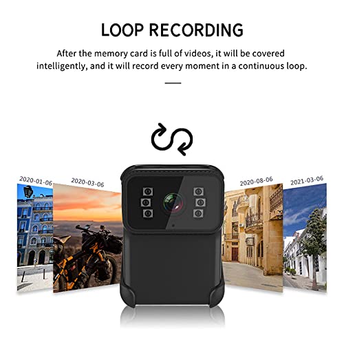 Câmera de vídeo 1080P Câmera de ação sem fio WiFi Lente grande angular Loop Gravação de vídeo Nigh V