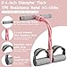 Adjustable Ankle Strap Resistance Band with Handle,0.4-inch Diameter Thick TPE Resistance Band 40-45lbs,Suitable for All Weights & Foot Sizes, Full-Body Workout (Pink)