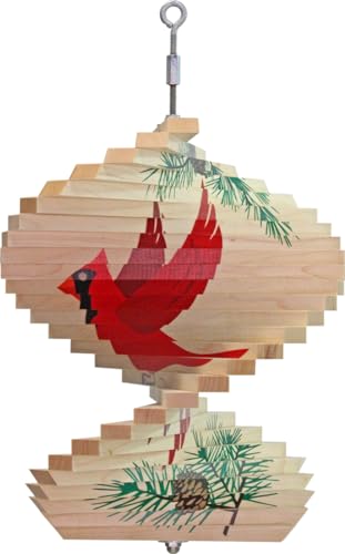Cardinal Wood Wind Spinner - Made in USA