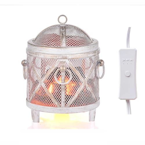 Dicimi Vintage Fireplace Wax Warmer – Electric Warmer with 2/4/8H Timer & Auto Shut-Off, 18W Low Energy, Multifunctional for Scented Wax & Oils, Beverage Warmer, Women's Birthday & Housewarming Gift by Dicimi - Used condition - US$24.31