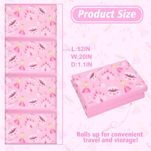 Image of Shellwei Vinyl Nap Mat Kid Preschool Daycare Sleep Mat,Princess