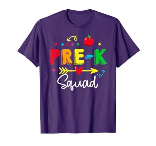 Pre-K Squad Student Teacher Back To School Pre-K First Day T-Shirt