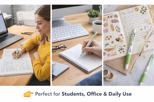 Image of KiddieWorld Click Fountain Pen Set for Students | 2 Pens + 6 Ink Refills | Smooth Writing, Quick Dry Ink, Soft Grip | Premium Gift Box | School, Office, Journaling Pen Kit
