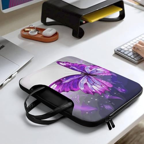 Bolso Bandolera Impermeable para Laptop 17 Pulgadas Morado miniatura 6