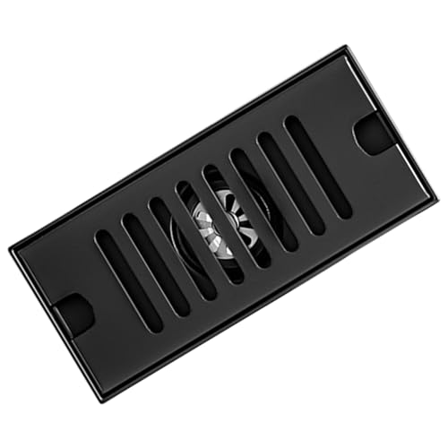 Sturdy Stainless Steel Rectangular Floor Drain for Shower and Bathroom with Hair Catcher Brush Finish Easy Installion