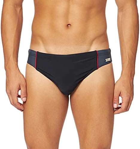 Haute pression Homme 415 Slips de bain, Noir/Gris/Rouge, 38 EU