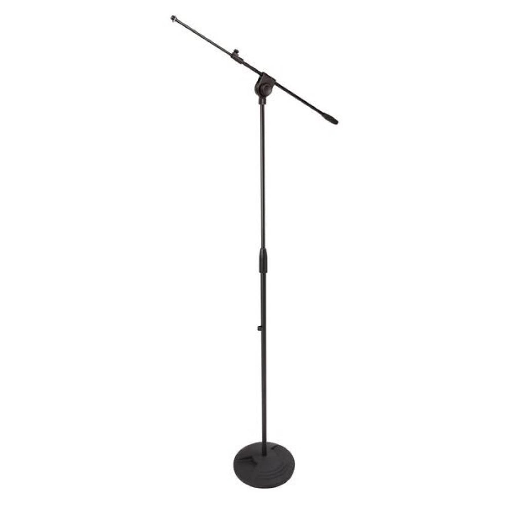 Proel OST200BK - Asta Professionale a giraffa telescopica per microfono con base in ghisa, nero opaco.