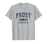 Frost Minnesota MN Vintage Athletic Sports Design T-Shirt