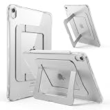 Dwopar Kickstand Case for iPad Air 11 inch M4/M3/M2 2026/2025/2024, Slim Protective Clear Cover for iPad Air 5th/4th Generation 10.9 Inch 2022/2020, Sturdy Adjustable Multi-Angle Stand, Silvery