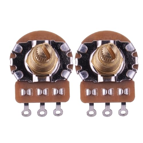 Pots de contrôle B500K pour guitare mini en laiton 18 cannelures