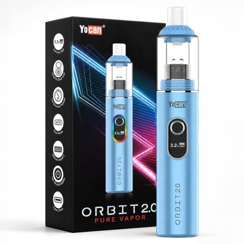 Yocan Orbit 2.0 Dab Pen avec chambre à quartz coilloser et perles Terp | Vaporisateur concentré avec écran OLED, régulation précise de la tension 2,8-3,8 V, fonction de préchauffage