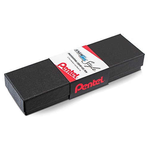 Pentel Caneta de gel estilo EnerGel (0,7 mm), linha média, barril azul petróleo - BL2007SABX