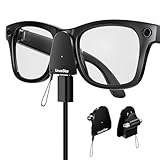 Adattatore di ricarica compatibile con occhiali Ray Ban Meta (Gen 1 e 2) Wayfarer/Skyler/Headliner e Oakley Meta HSTN, connettore di ricarica portatile con porta USB C per accessori per occhiali