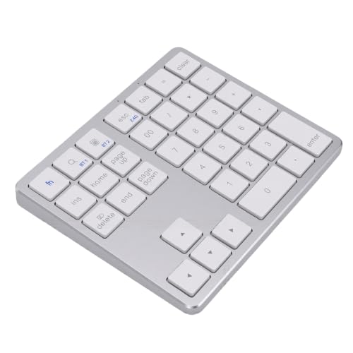 VBESTLIFE Pavé Numérique sans Fil 35 Touches avec Batterie de 60 Jours (White)
