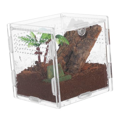 JUMPLAWN 透明アクリル製の小型爬虫類飼育ボックス ジャンピングスパイダ