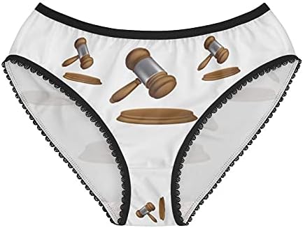 Wooden Auction Gavel Panties, Wooden Auction Gavel Underwear, Briefs, Cotton Briefs, Funny Underwear, Panties For Women