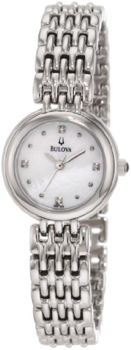 �u���[�oWomen 's 96p122 Diamond Petite Classic Watch