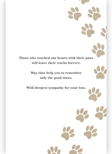 Pet Sympathy Card for Dog or Cat,Comforting Card for Loss of Beloved Pet — view 3
