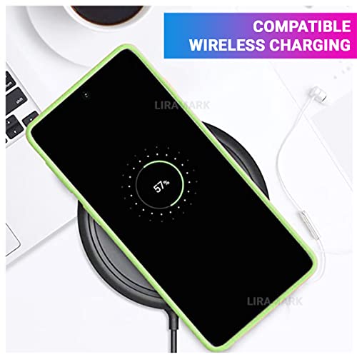 Image of LIRAMARK Liquid Silicone Soft Back Cover Case for Samsung Galaxy Note 10 Plus /Note 10+ (Mint Green)