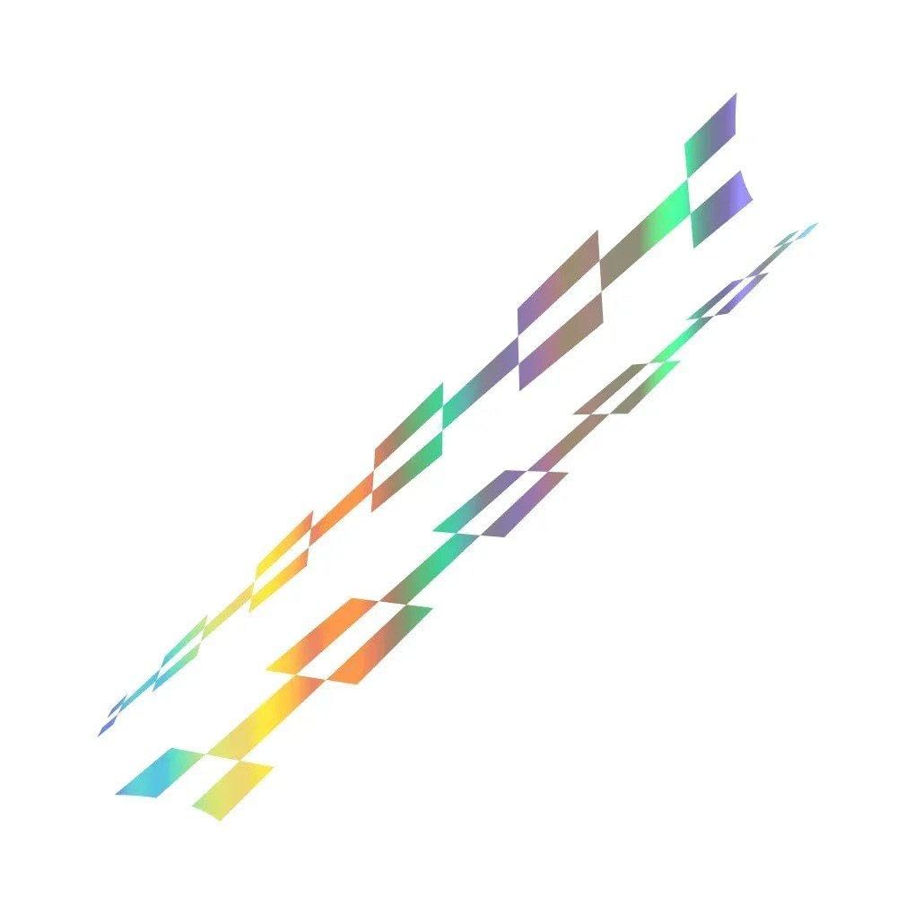 Auto Accessory Car Body Stickers Sport Styling Vinyl Decals Auto Decoration Accessories(Colorful Laser)
