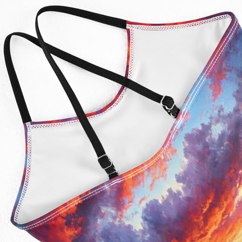 Sunset Lavender Field Bathing Suits for Girls Swimsuit Swimwear Swimsuits Summer Beach One Piece4