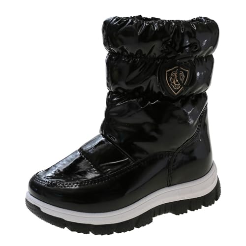 Boys Girls Snow Boots Kids Winter High Top Waterproof Lightweight Shoes Runnig Hiking Warm Non-Slip Sneakers