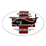 CafePress Medevac T Cafe Press Sticker Oval Bumper Sticker Car Decal